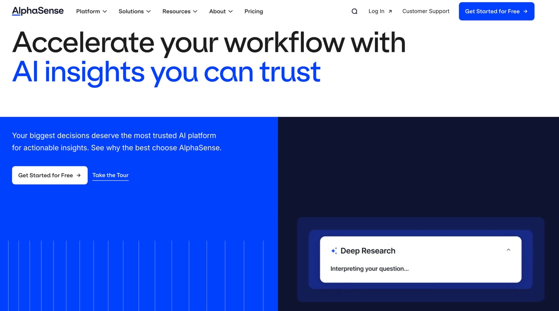 AlphaSense market intelligence software
