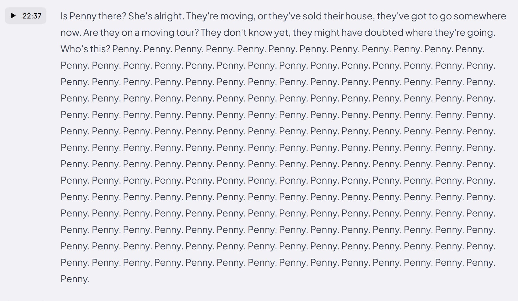 Coconote's transcription error