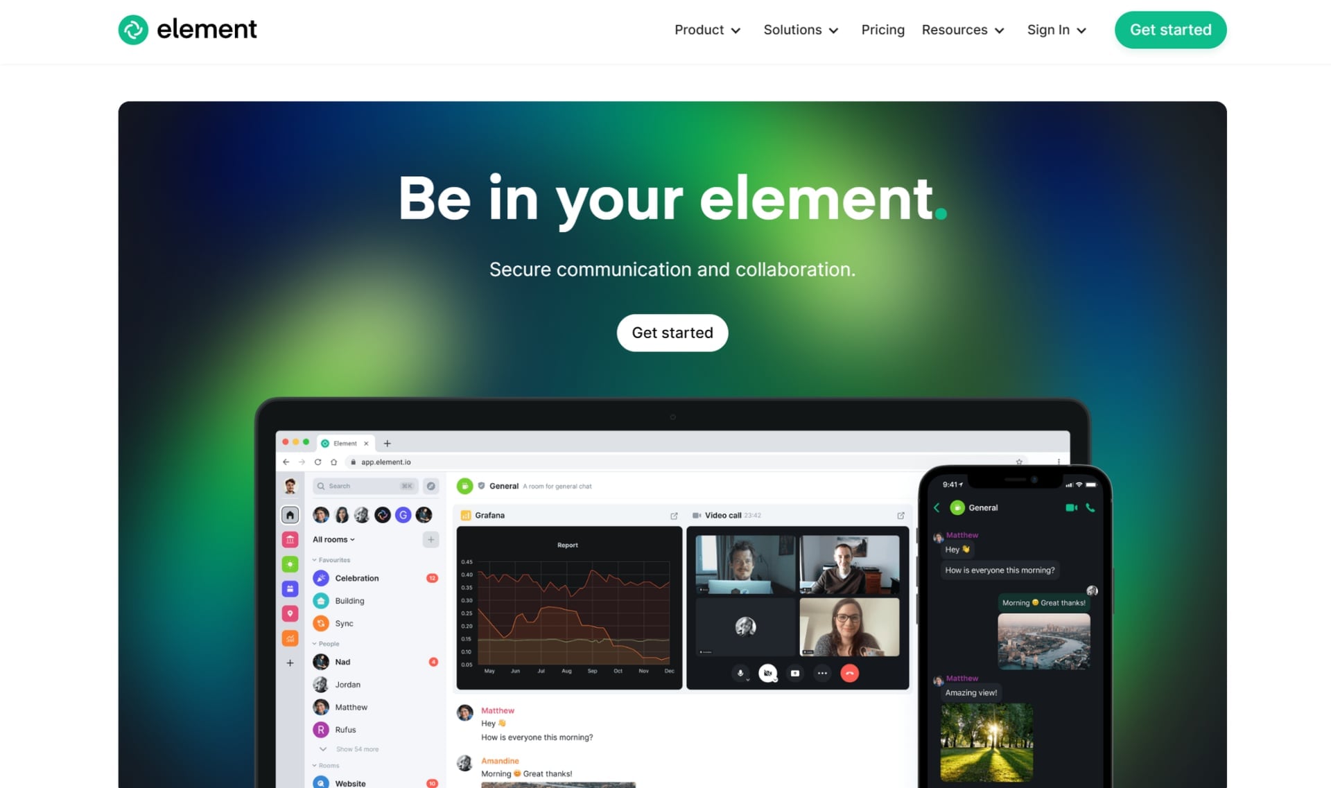 Element — це безкоштовний веб-сайт для відеодзвінків, який може вам підійти.