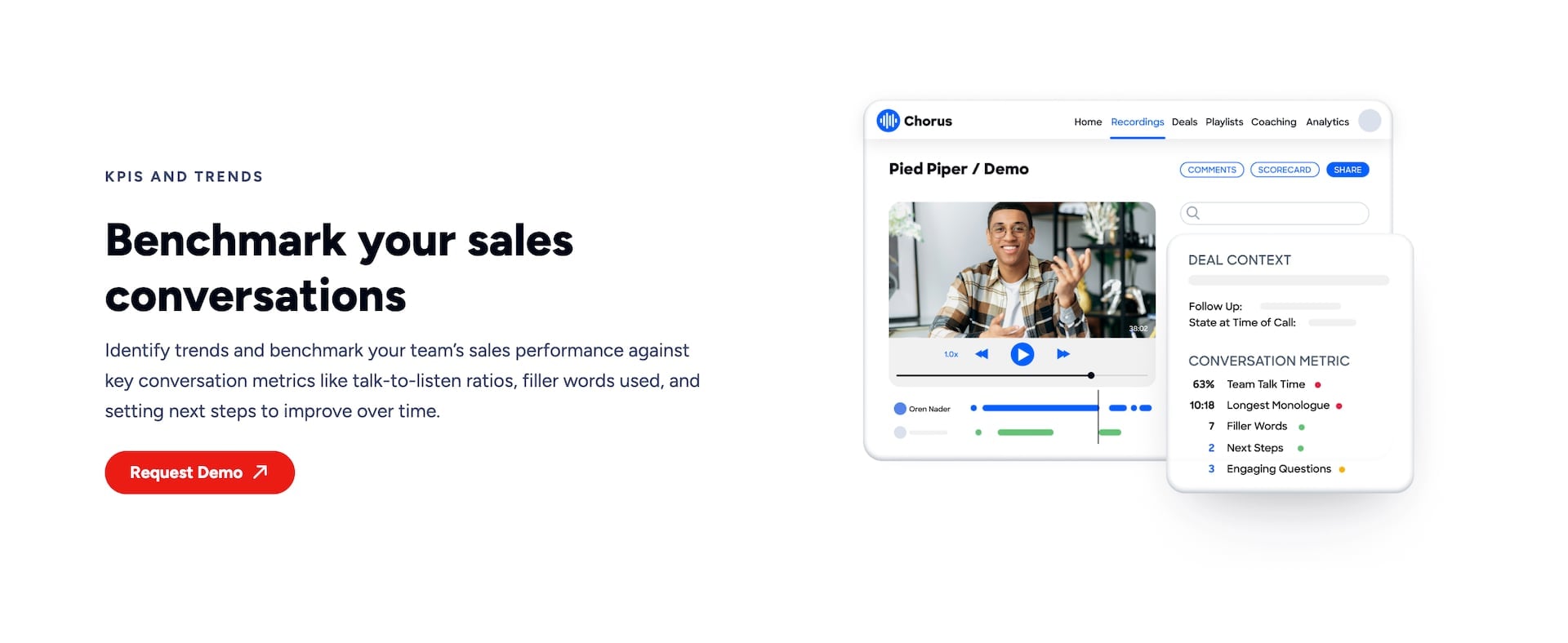 chorus 、スピーキングに関する「洞察力」があることを示す画像。