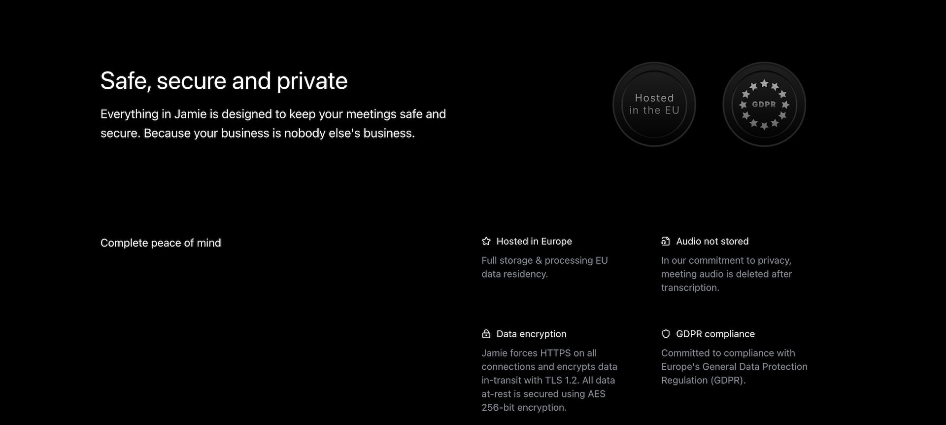 Значки доверия Джейми