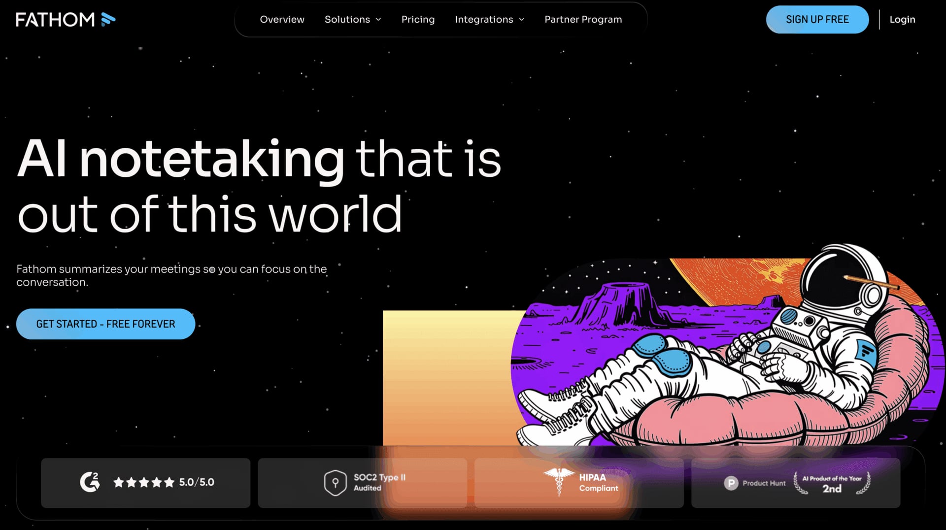 Fathom Homepage