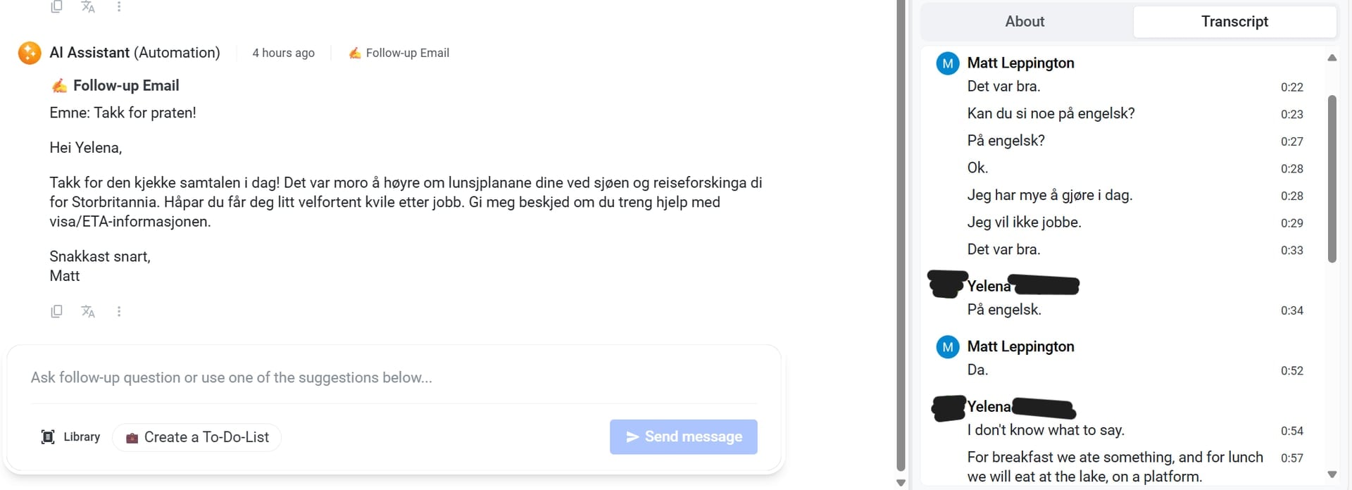 Demodesk fails miserably when it comes to languages.