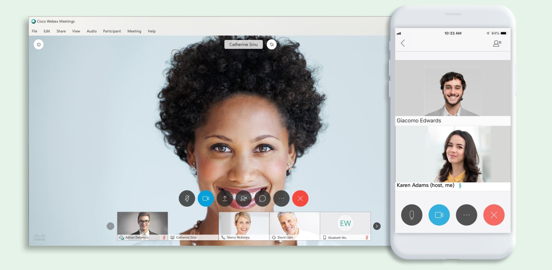 Cisco Webex vs Zoom Online Video Conference comparison