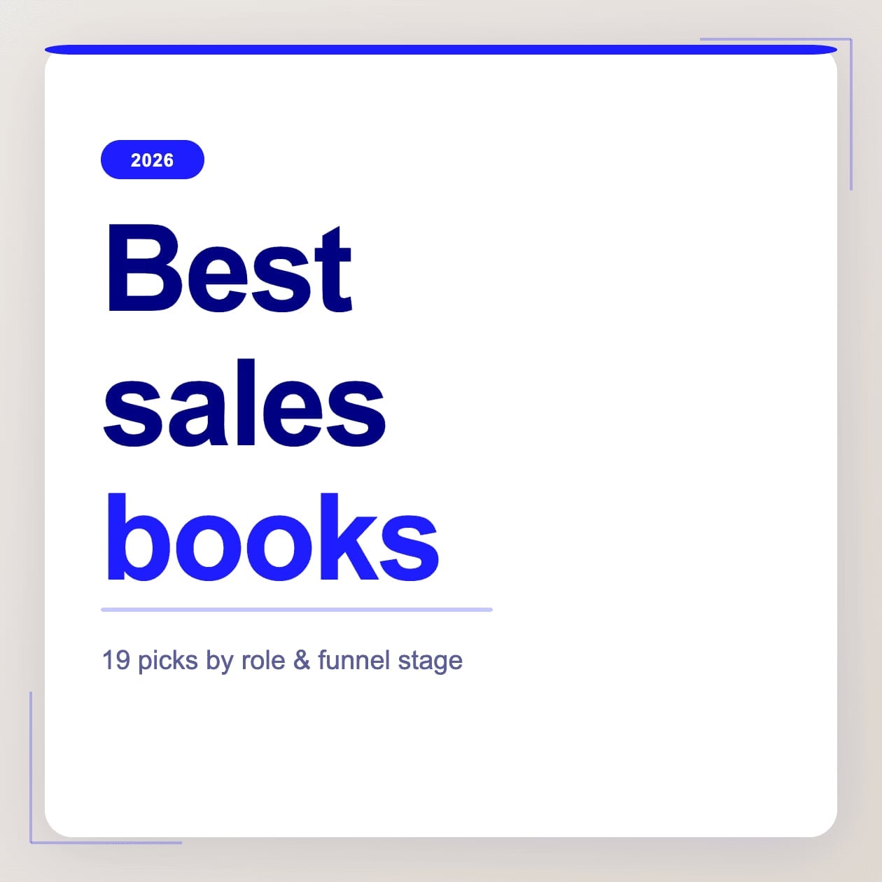 Meilleurs livres sur la vente 2026 : 19 sélections par rôle et entonnoir