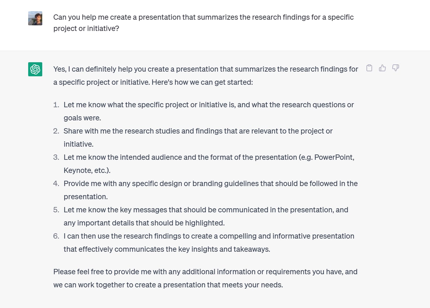 How to prompt GPT to help you with your UX research report
