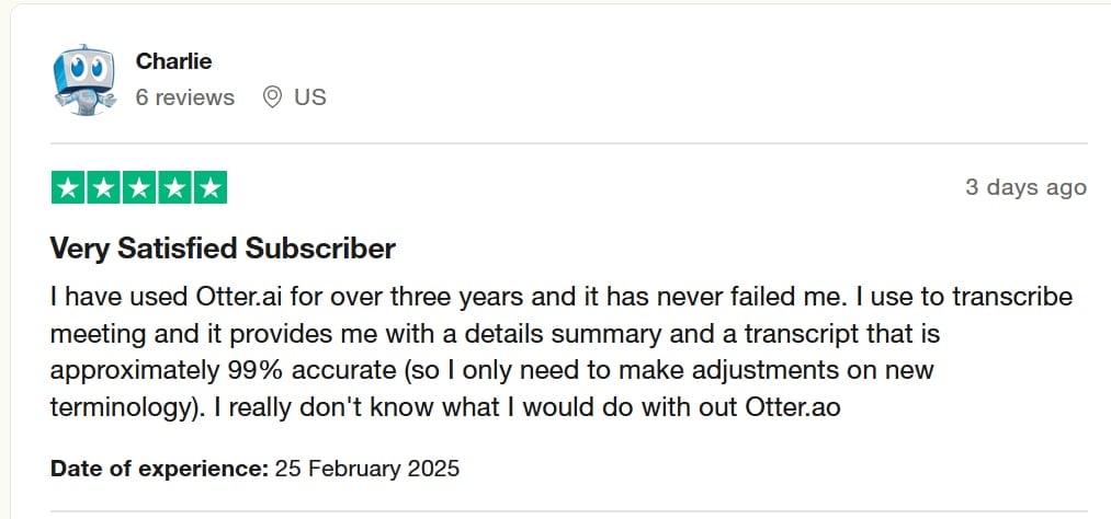 Otter review: a very satisifed subscriber