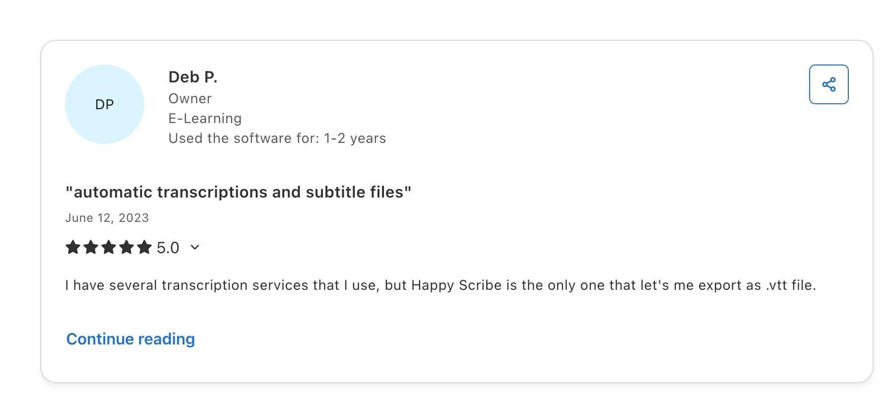 HappyScribe Reviews 3