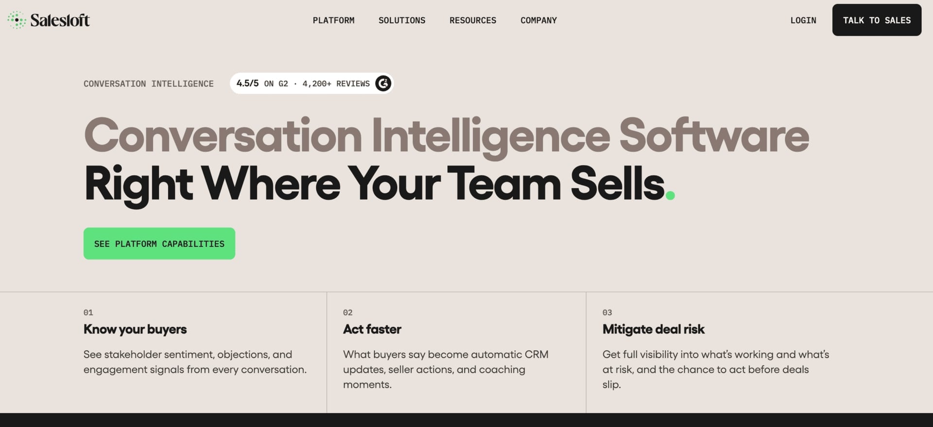 Clari conversation intelligence software