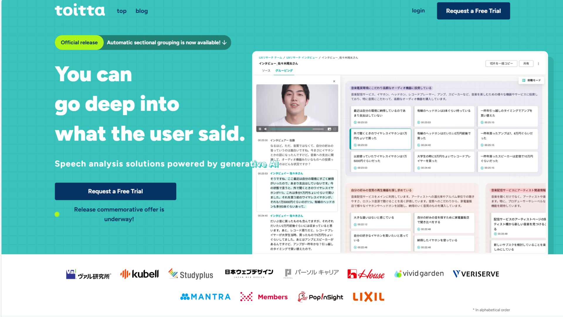 Toitta homepage