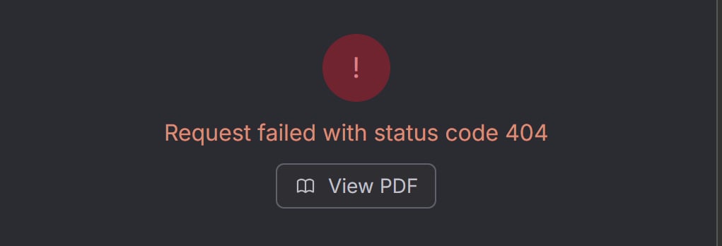 RemNote's PDF uploader failed to upload my PDF.