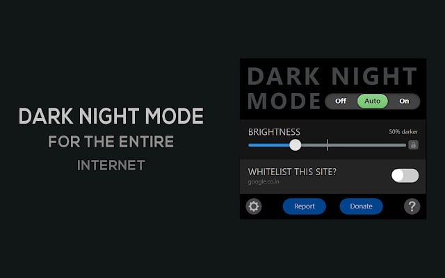 Dark night mode google extension for teachers