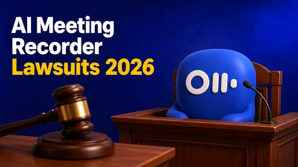 Demandas por grabadoras de reuniones con IA en 2026: Otter.ai, Fireflies y la grabación conforme a la normativa