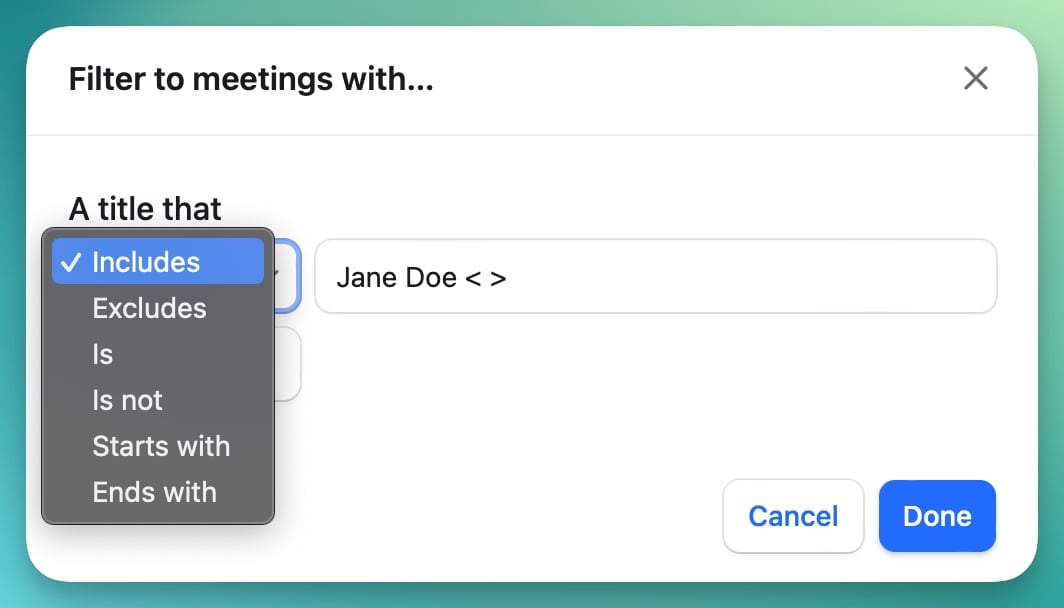 Rewatch's smart filters