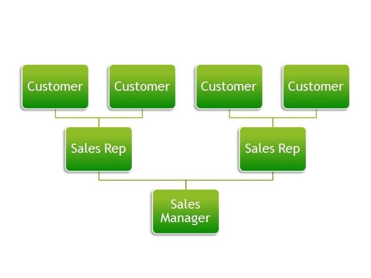 what is a sales manager flow chart of sales management