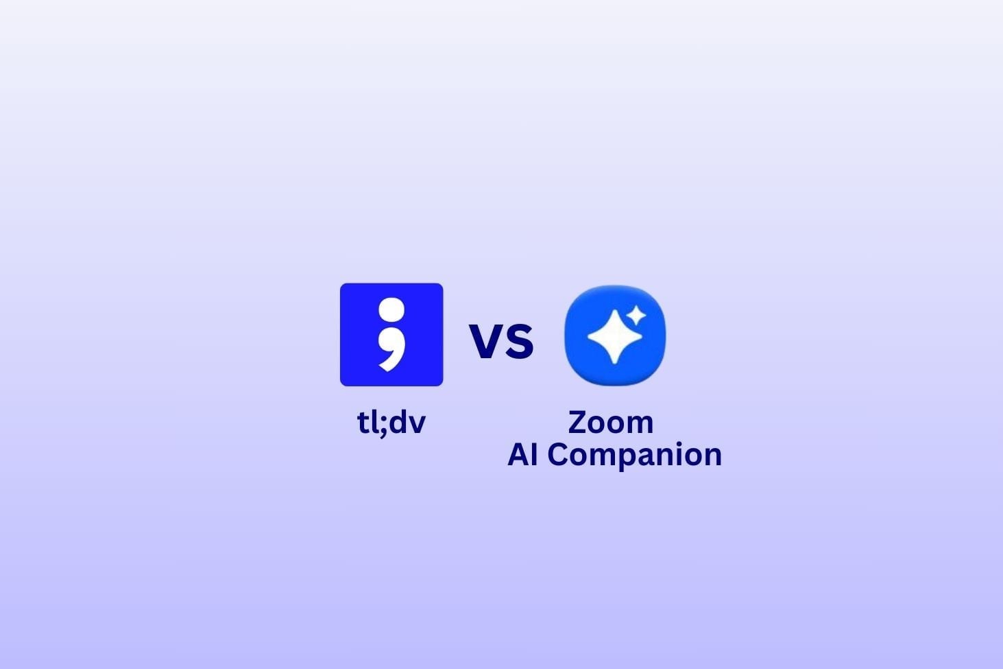 tldv vs. Zoom Companion: uma comparação em 2026