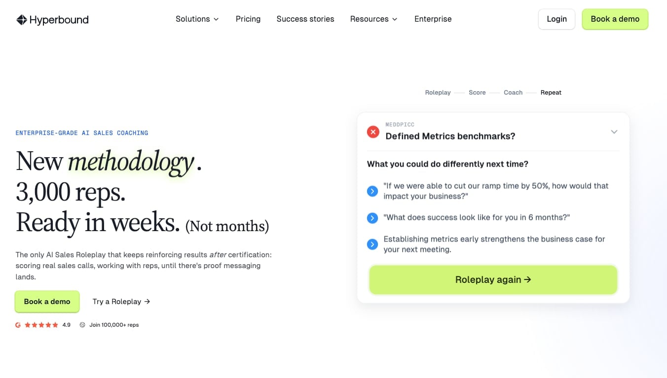 Hyperbound - AI Sales Roleplay & Coaching Platform