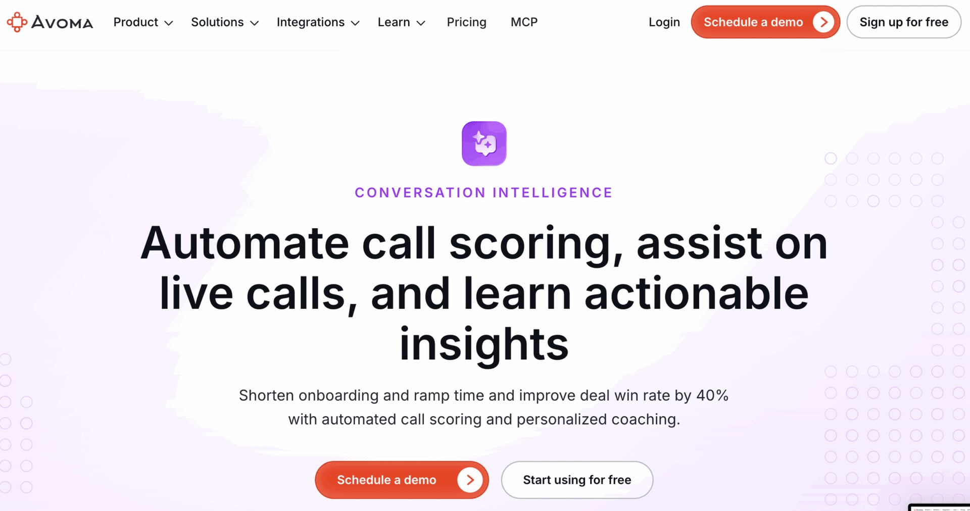 Avoma conversation intelligence software
