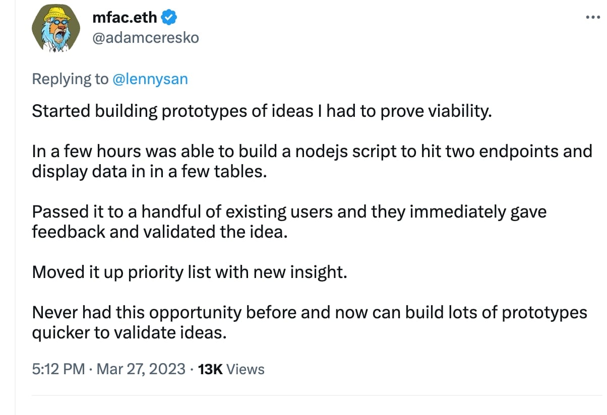 Prototype tweet