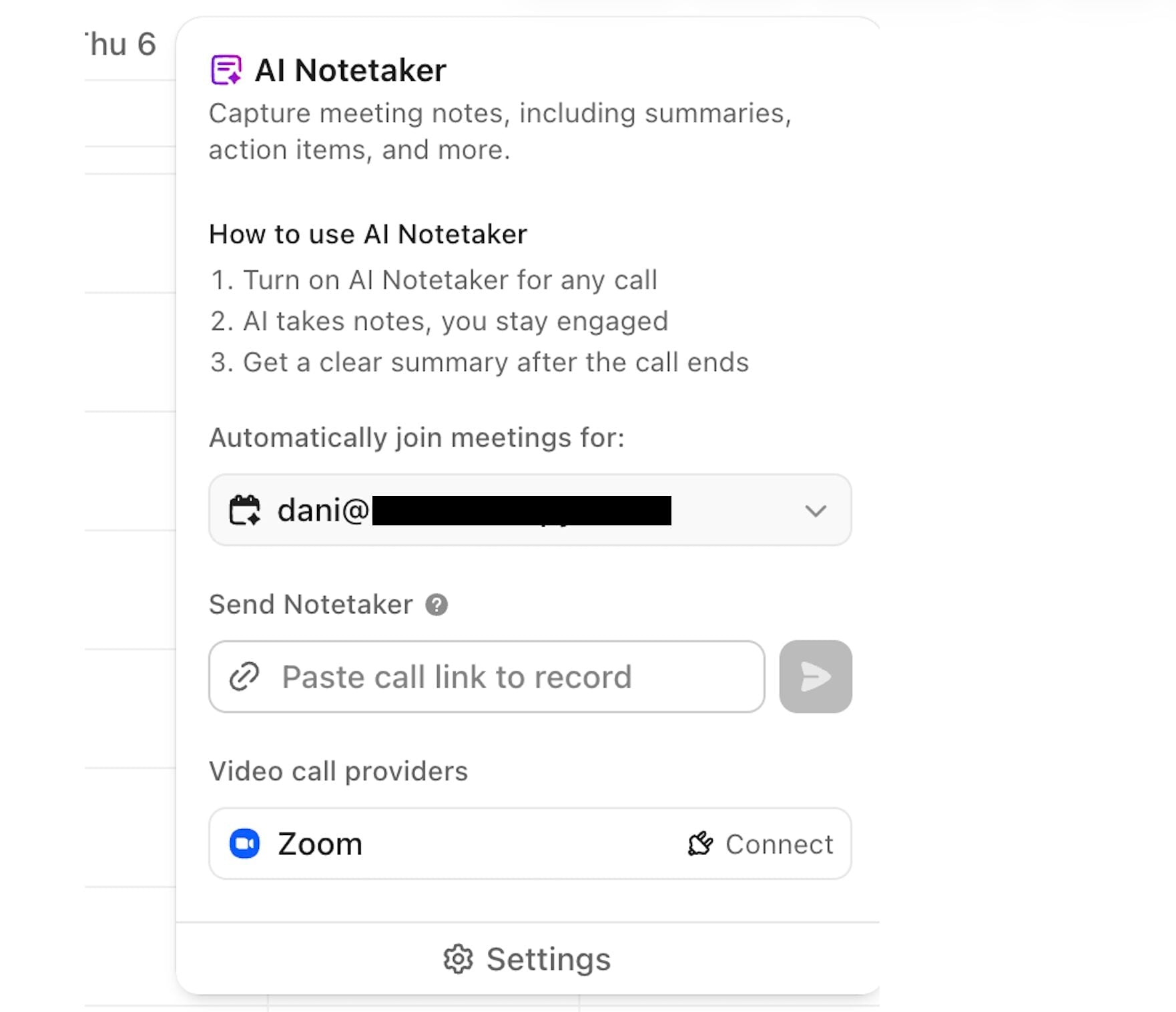 ClickUp organising ai notektaker
