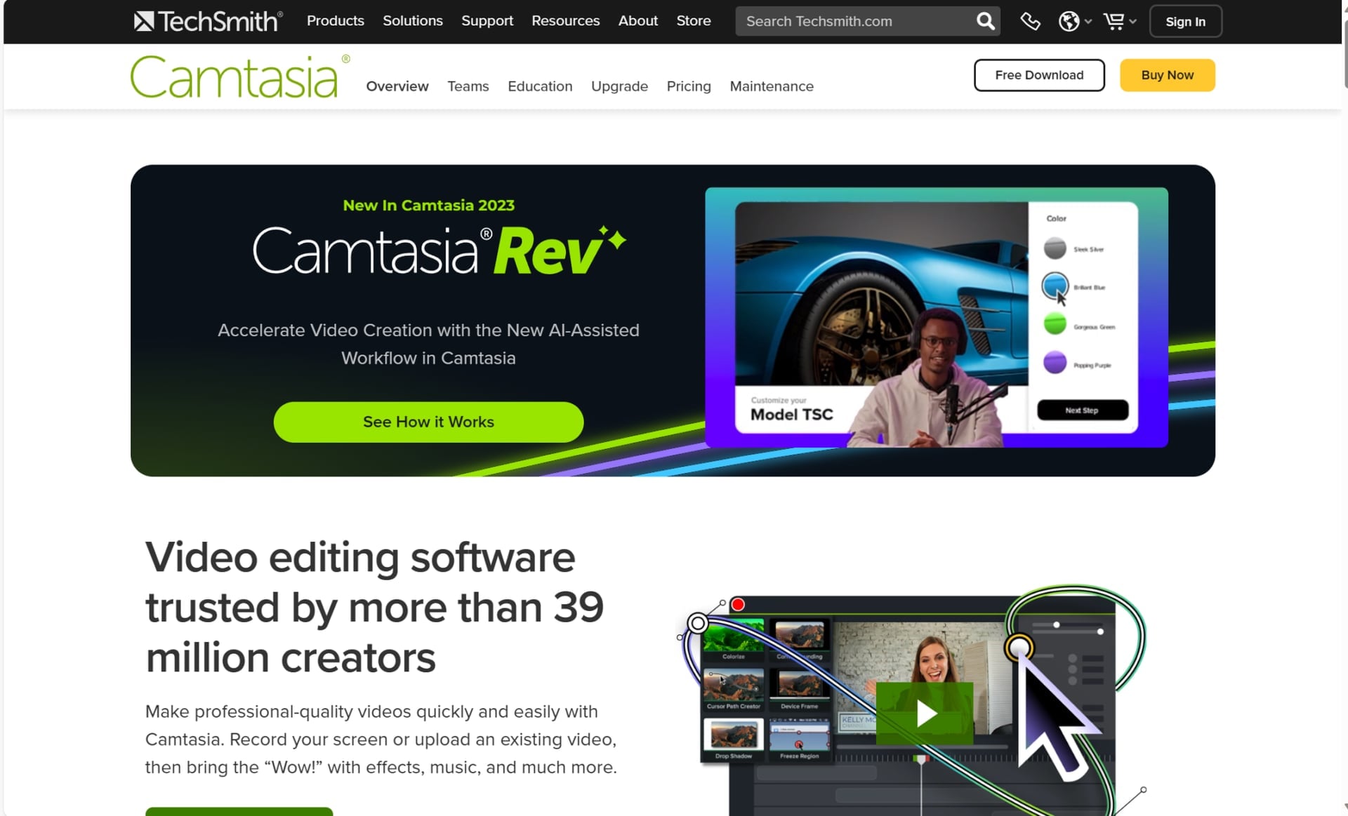 Camtasia - это замечательный рекордер экрана.