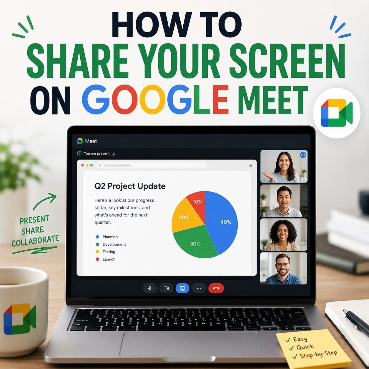 How to Share Your Screen on Google Meet (Every Device, 2026)