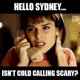 Meme de Scream para las llamadas en frío