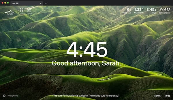Momentum dash Google Extension for teachers