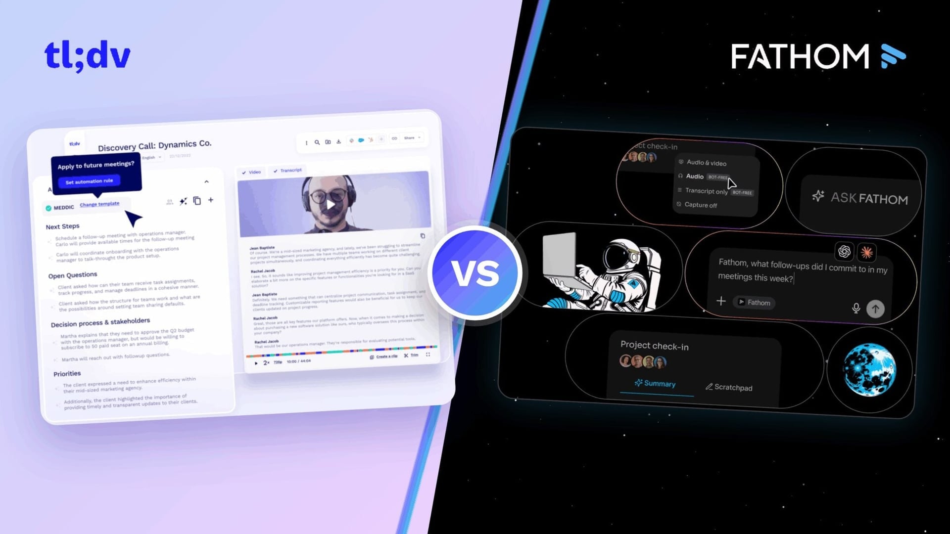 tl;dv vs Fathom: Which AI Meeting Assistant Is Better?