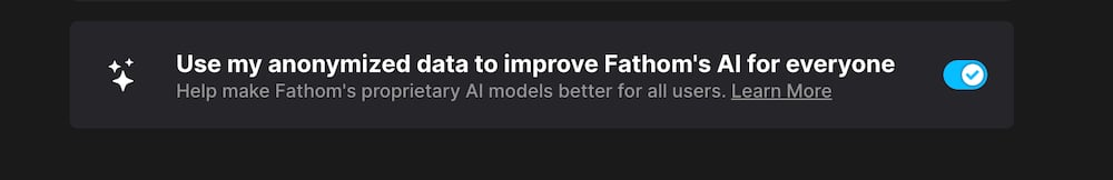 Fathom トレーニングが標準で有効化されました