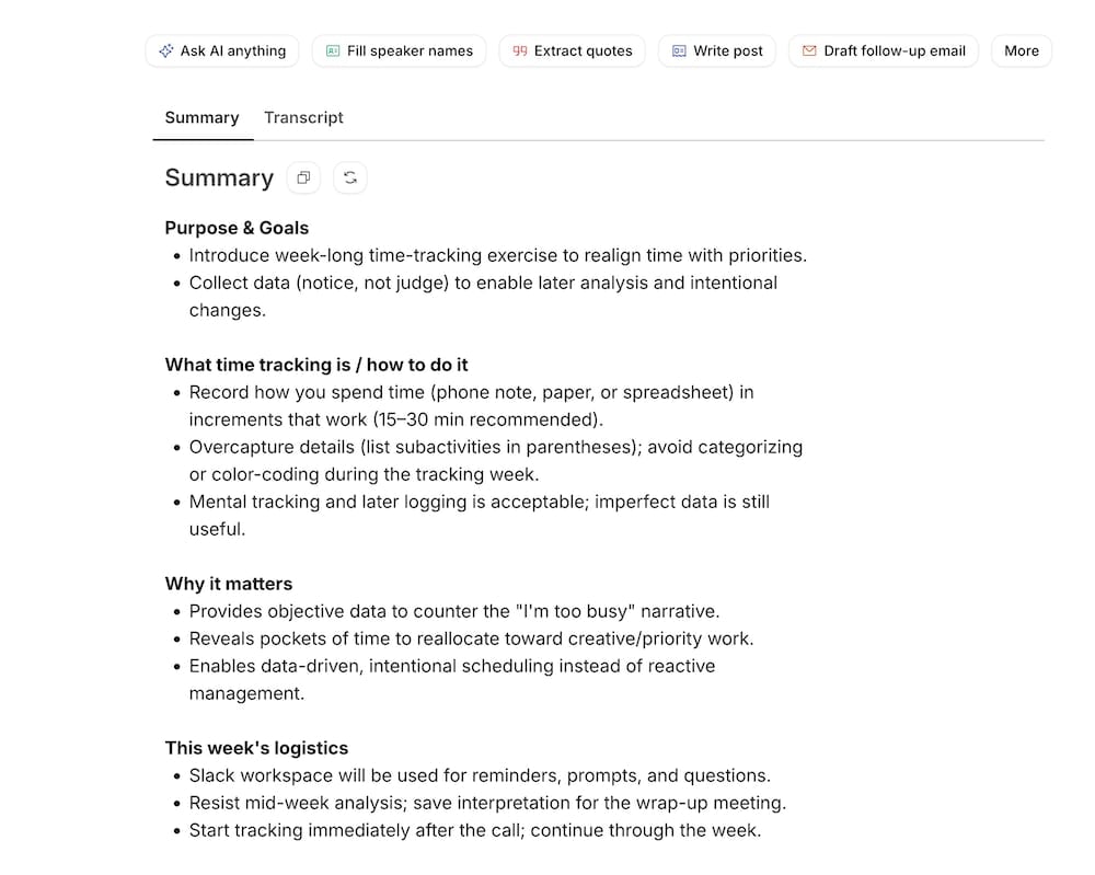 HappyScribe Summary
