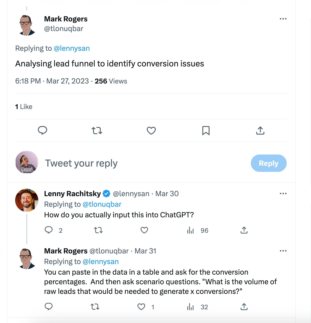 Sales tweet