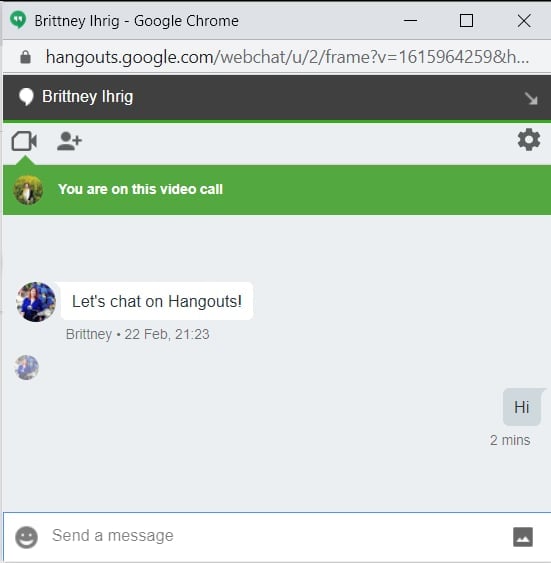 Latest version of Google Hangouts 2021