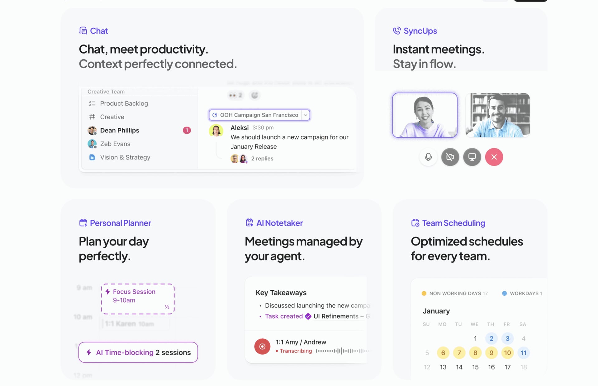 ClickUp's Homepage