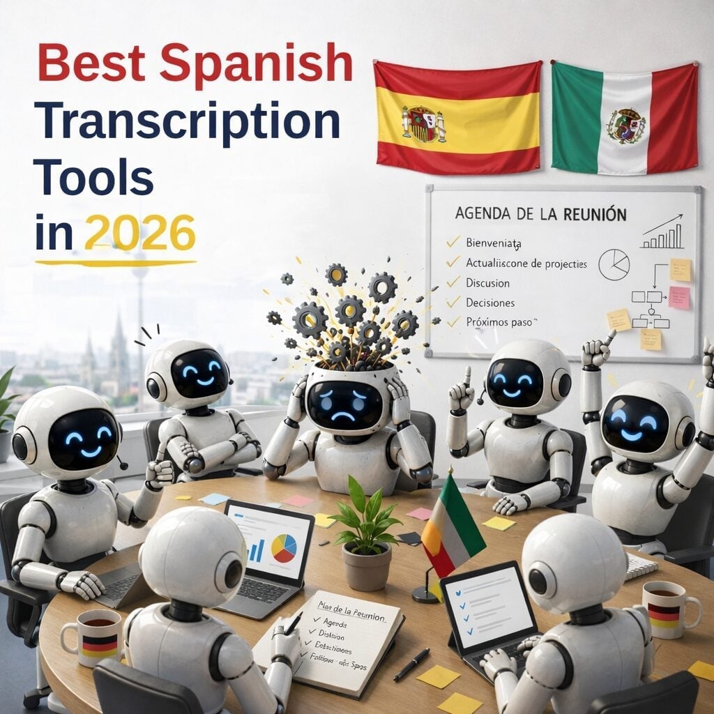 Precisión en la transcripción de reuniones en español: probamos 5 herramientas de IA en julio de 2026