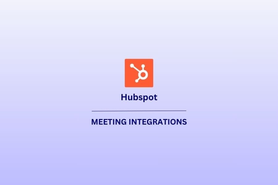 Integração de reuniões da Hubspot