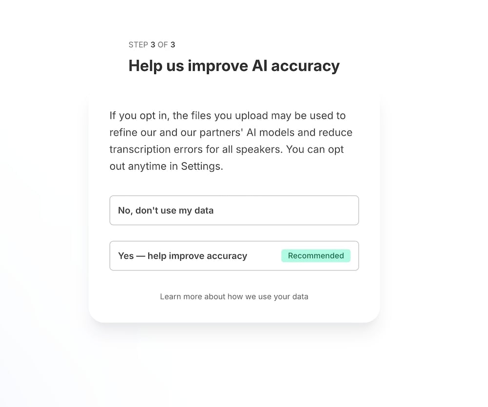 HappyScribe Data Governance