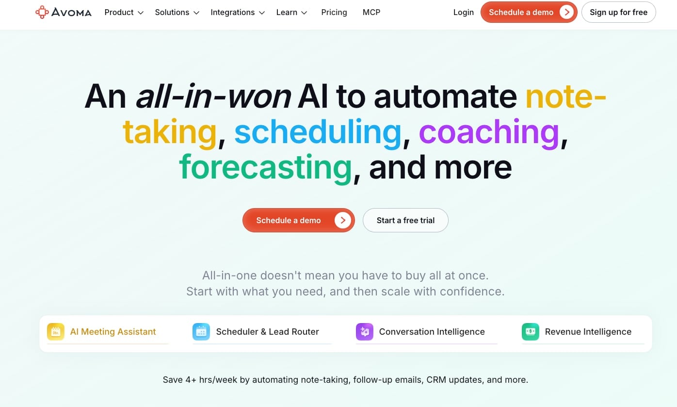 Avoma - Conversation Intelligence platform