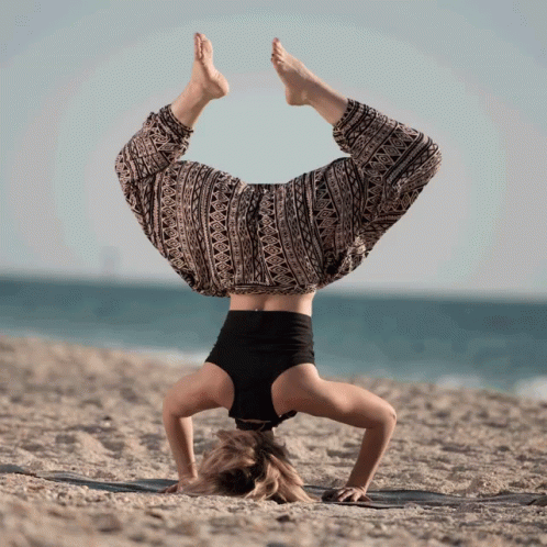 Yoga on the beach