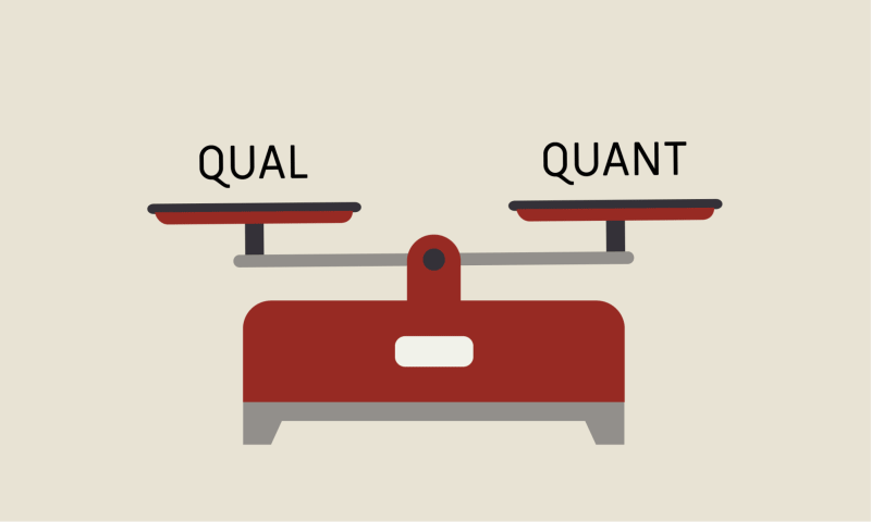 Qualitativ oder quantitativ? Was eignet sich am besten für grundlegende UX-Forschung?